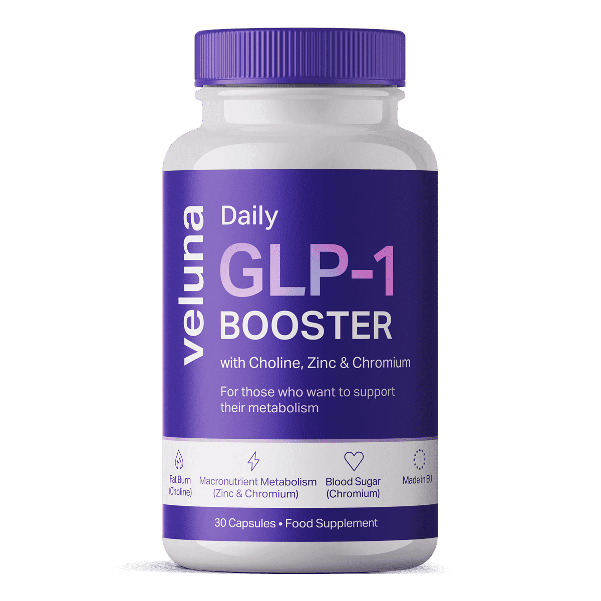 Veluna Booster Supplement Bottle